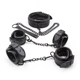Genuine Restraints Leather Bondage Black 3pcs Bdsm Set Colla