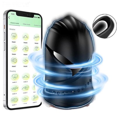 APP Bluetooth Penis Vibrator for Men Male Masturbator Delay