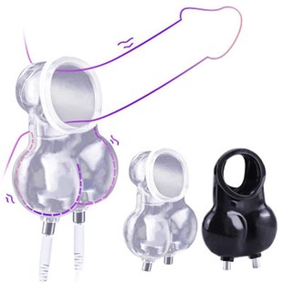 BDSM Electro Shock Scrotum Ring Sex Ball Stretcher Chastity