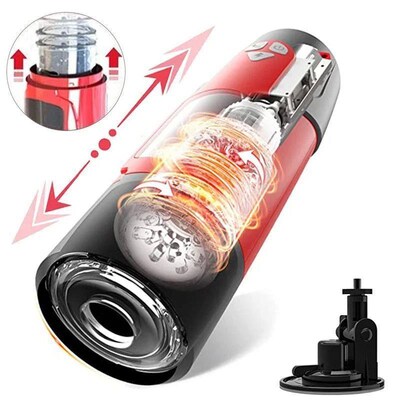 Automatic Male Masturbation Cup Telescopic Rotation Real Vag