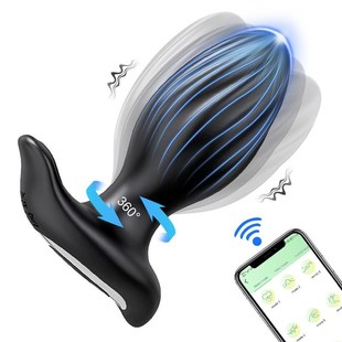 360 Rotation Wireless Control Anal Vibrator APP Bluetooth