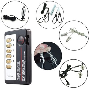 Electro Shock Anal Butt Plug Massage Pad Nipple Clamps