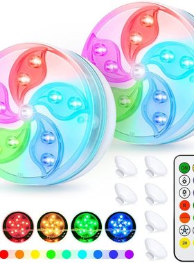 新款LED11灯紫荆花跑马灯潜水灯水族馆鱼缸泳池灯万圣节装饰灯