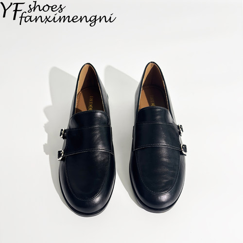 一脚蹬老钱风乐福鞋2025新款