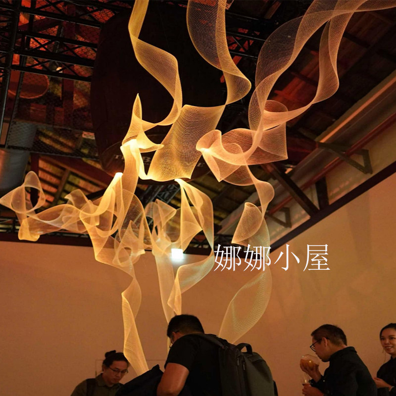 网红光纤网灯LED发光编织网彩灯公园庭院景区树木亮化景区装饰灯