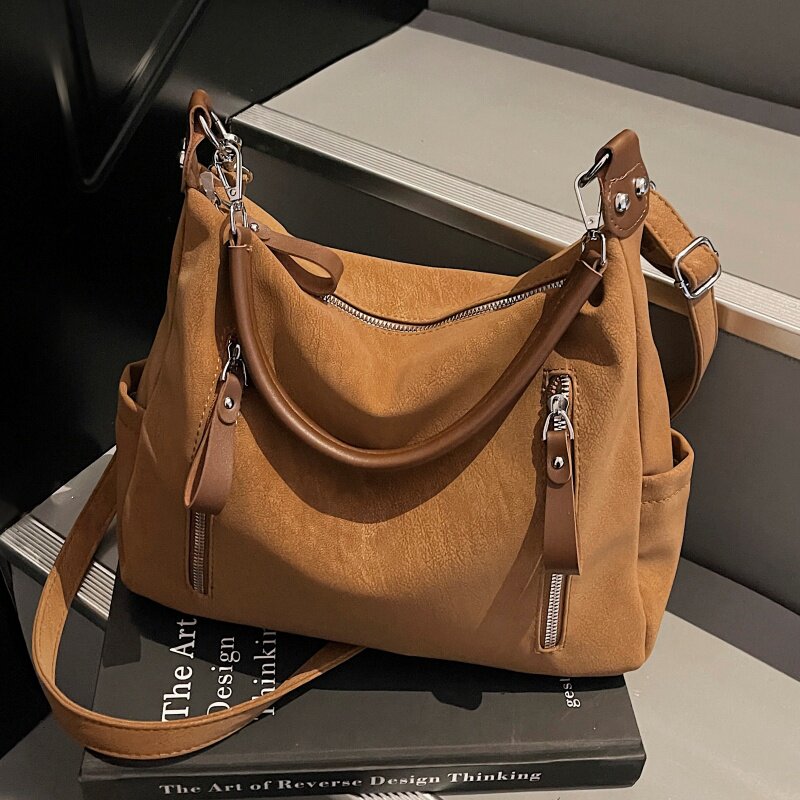 高级质感托特包包女式2026新款时尚百搭休闲大容量通勤单肩斜挎包