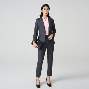 黎姿LAIPOSE时尚套装职业女性简约干练西装外套