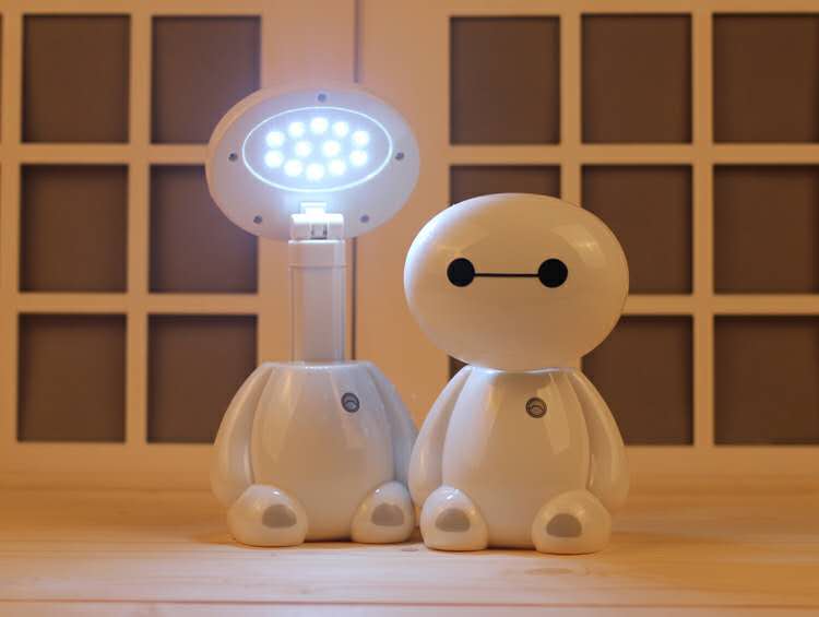 充電式LED迷你版大白臺燈折疊護眼學習小臺燈工作閱讀卡通寫字燈