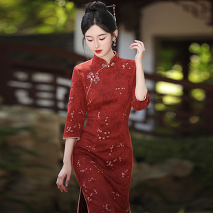 新国风中式红色小个子改良旗袍新款2026春季年轻款新娘结婚敬酒服