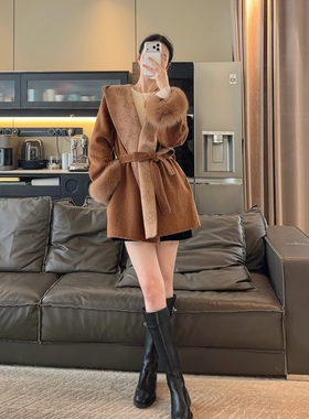 Zwinnie/詹维尼【经典全羊毛狐狸毛大衣】XH-WSP202501