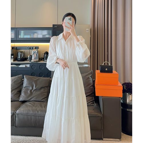 Zwinnie/詹维尼【山茶花衬衫裙】温柔春秋时尚连衣裙 GZC202453