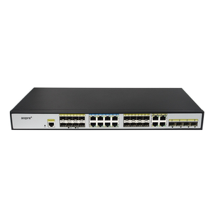 aopre网管千兆交换机T5168GS4C-M-SFP 8口千兆电+16千兆光+4千兆光纤口二层Web网管企业级网络交换机监控网络