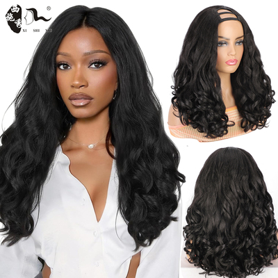 欧美时尚长卷发蓬松卡子发非洲假发女头套Yaki U part curly wigs