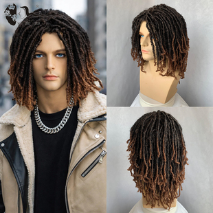时尚 脏辫嘻哈假发夜店造型日常整顶全头套Dreadlock hair wig 男士