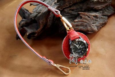 手表改装配件 怀表表盘 个性定制 真皮表底 带挂链