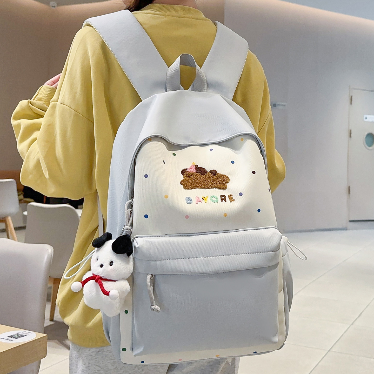 可爱卡通狗狗少女风双肩包小学生初中高中生校园大容量高颜值书包,箱包皮具/热销女包/男包,双肩背包,淘宝优惠券,粉丝福利购,淘宝优惠卷