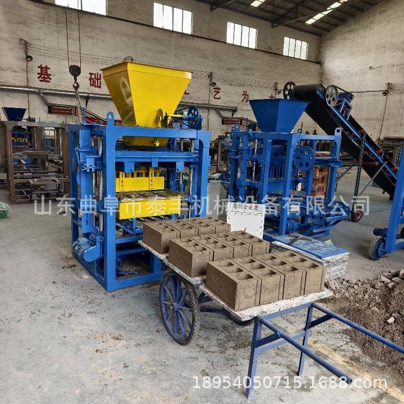 出口全自动制砖机混凝水泥制砖机方孔砖圆孔免烧砖空心砖制砖机