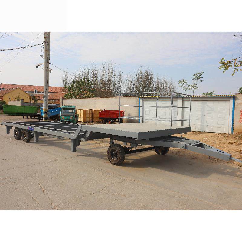 10吨骨架拖车高低板拖车热镀锌拖车框架拖车冷冻箱运输挂车