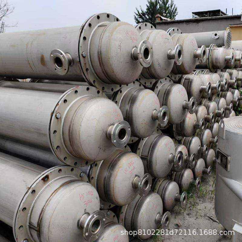 列管冷凝器碳钢换热设备混合喷淋循环螺旋螺纹缠绕管换热器