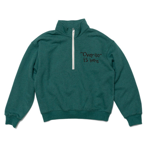 丙戌立夏小高领半拉链磨毛厚卫衣