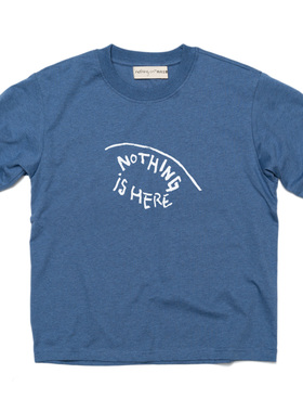 nothing.cn/螺纹圆领/落肩宽松全棉短袖T恤/休闲/“17”系列/d