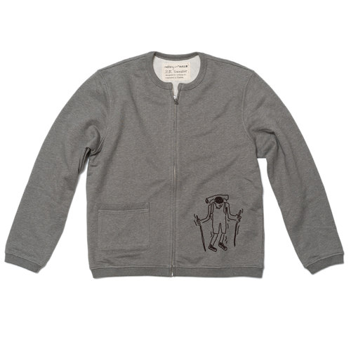 圆领拉链休闲开衫卫衣