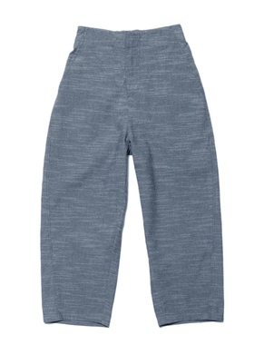 nothing.cn女款/棉麻色织9分裤/微镰刀版型/挺阔舒适