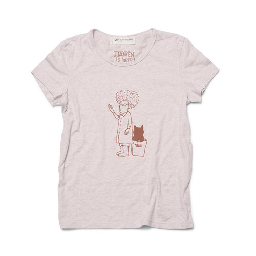 nothing.cn奶油色青瓷短袖T恤