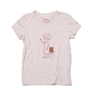 nothing.cn女款短袖T恤/白色黑色奶油色青瓷绿/jiawen系列0313a