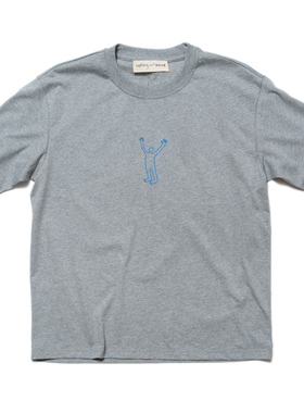 nothing.cn/落肩宽松全棉短袖T恤/螺纹圆领/休闲/松chillax/b1