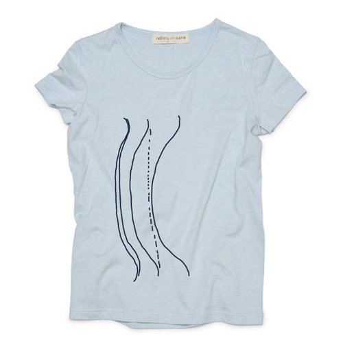 nothing.cn生活产品/女款短袖T恤/流星、彩点、婴儿蓝/ BOW系列-f