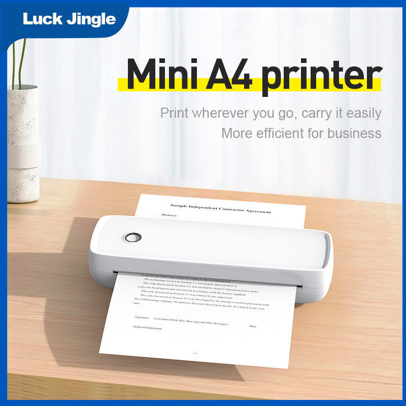 mini printer A4 Bluetooth Direct Label printing家用打印机