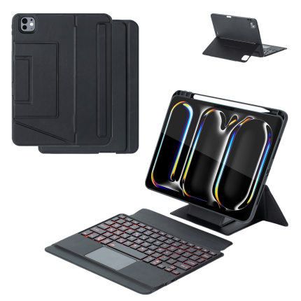 适用ipad pro 11 12.9 13 air mini keyboard case cover蓝牙键盘