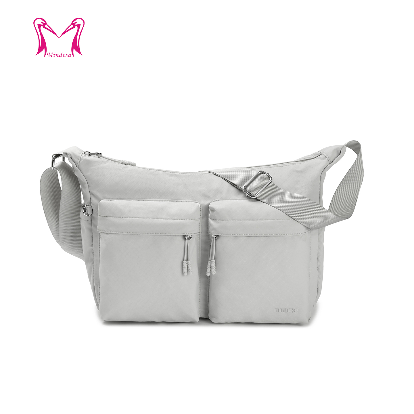 Mindesa容量大多袋斜挎单肩布包