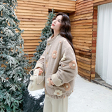 【新品】立体花朵90绒内胆外套货号7015-P260-K378，女装羽绒服，2C302