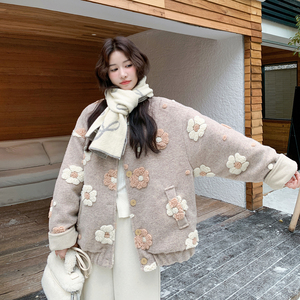 【新品】立体花朵90绒内胆外套货号7015-P260-K378图片