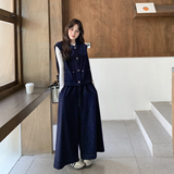 【现货】2026年春牛仔马甲+阔腿裤套装货号6708-P175-K288，女装套装/套裙，2C302