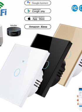 涂鸦WiFi智能开关单火零火通用小度小爱语音控制触摸开关
