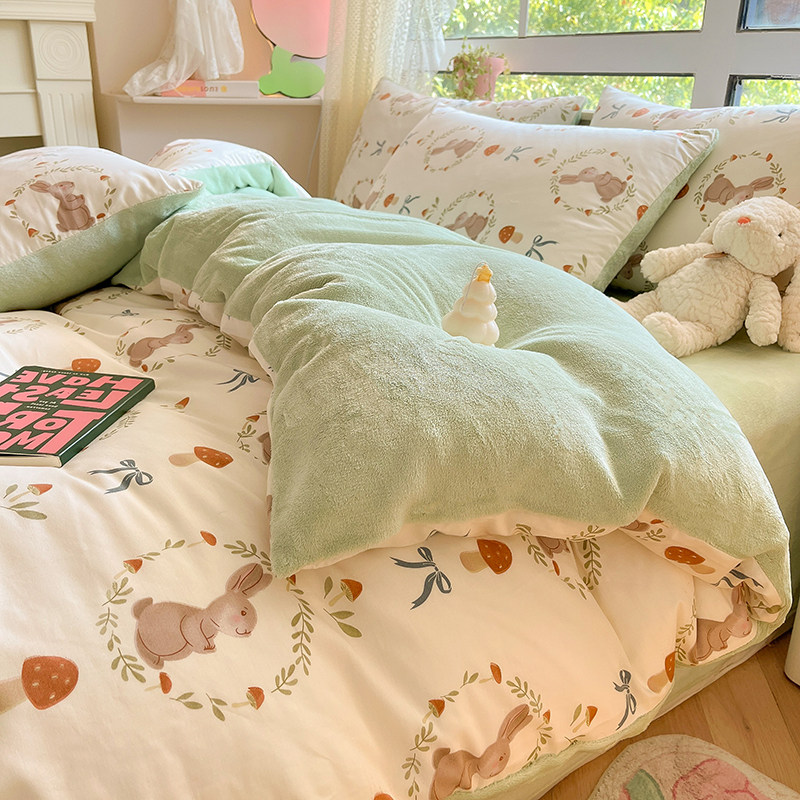 秋冬床品加绒三/四件套A全棉B牛奶绒床单床笠卡通儿童多功能被套,床上用品,床品套件/四件套/多件套,淘宝优惠券,粉丝福利购,淘宝优惠卷