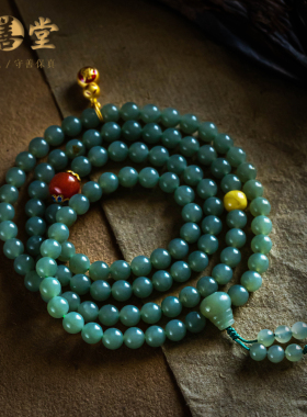 和田玉多圈叠戴葫芦手串