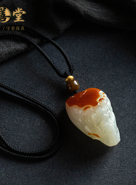 和田玉貔貅玉石项链毛衣链