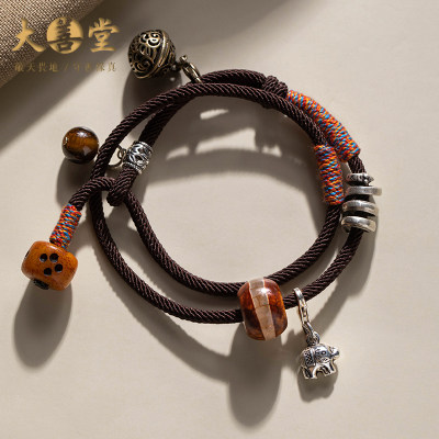 藏式多圈手绳手链编织礼物