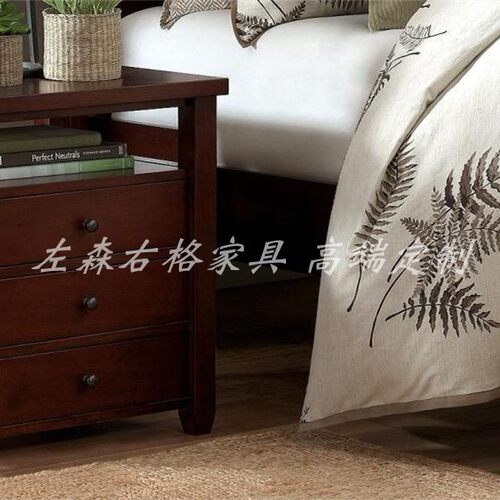 Harbor美式实木边几客厅家具现代简约储物角几客厅边几定制House