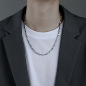 莫比乌斯项链男钛钢不掉色潮ins小众设计帅气百搭高级感男款 配饰