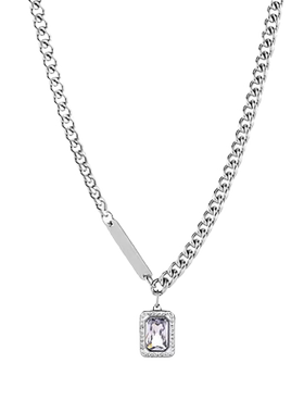 2025新款潮流古巴链男小众个性高级感吊坠男士钛钢不掉色男款项链