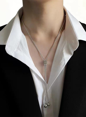 可调节钛钢项链毛衣链