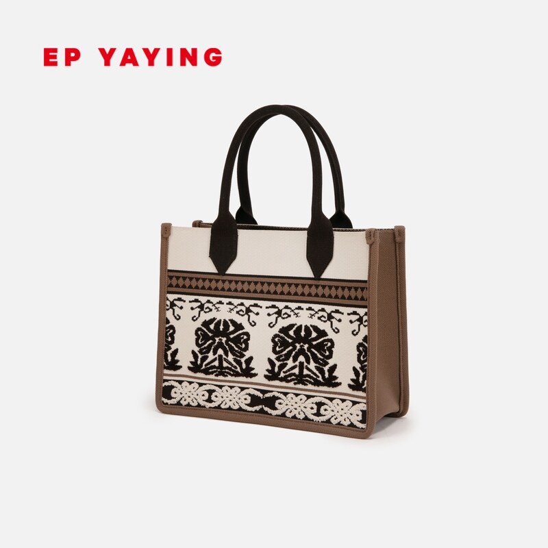 EP YAYING雅莹女包 民族风刺绣手提斜挎托特包 2023新款B009B