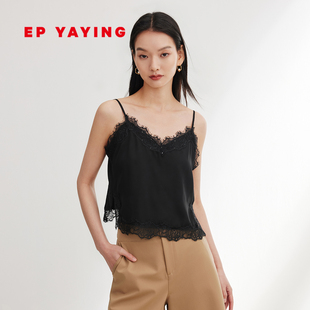 商场同款 弹力重磅真丝蕾丝吊带上衣 A508A YAYING雅莹女装