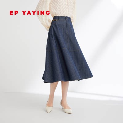 EPYAYING/雅莹牛仔半身裙羊毛