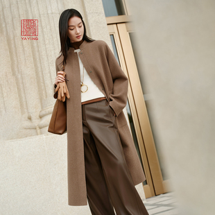 细腻山羊绒质感毛呢大衣 EP雅莹高端系列 25秋冬8302A 阿里羊绒